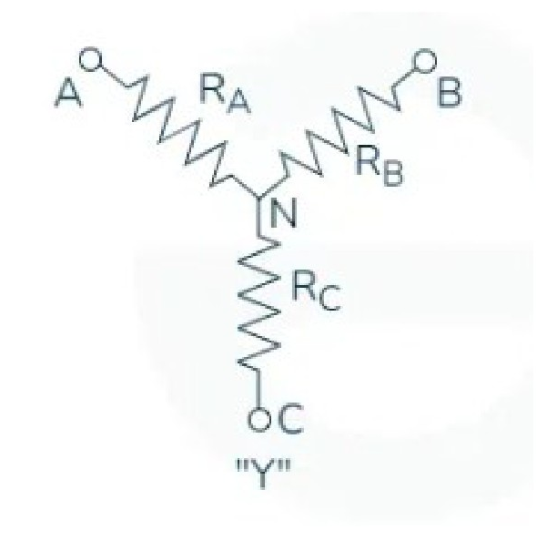 Y-network (Star) circuit diagram